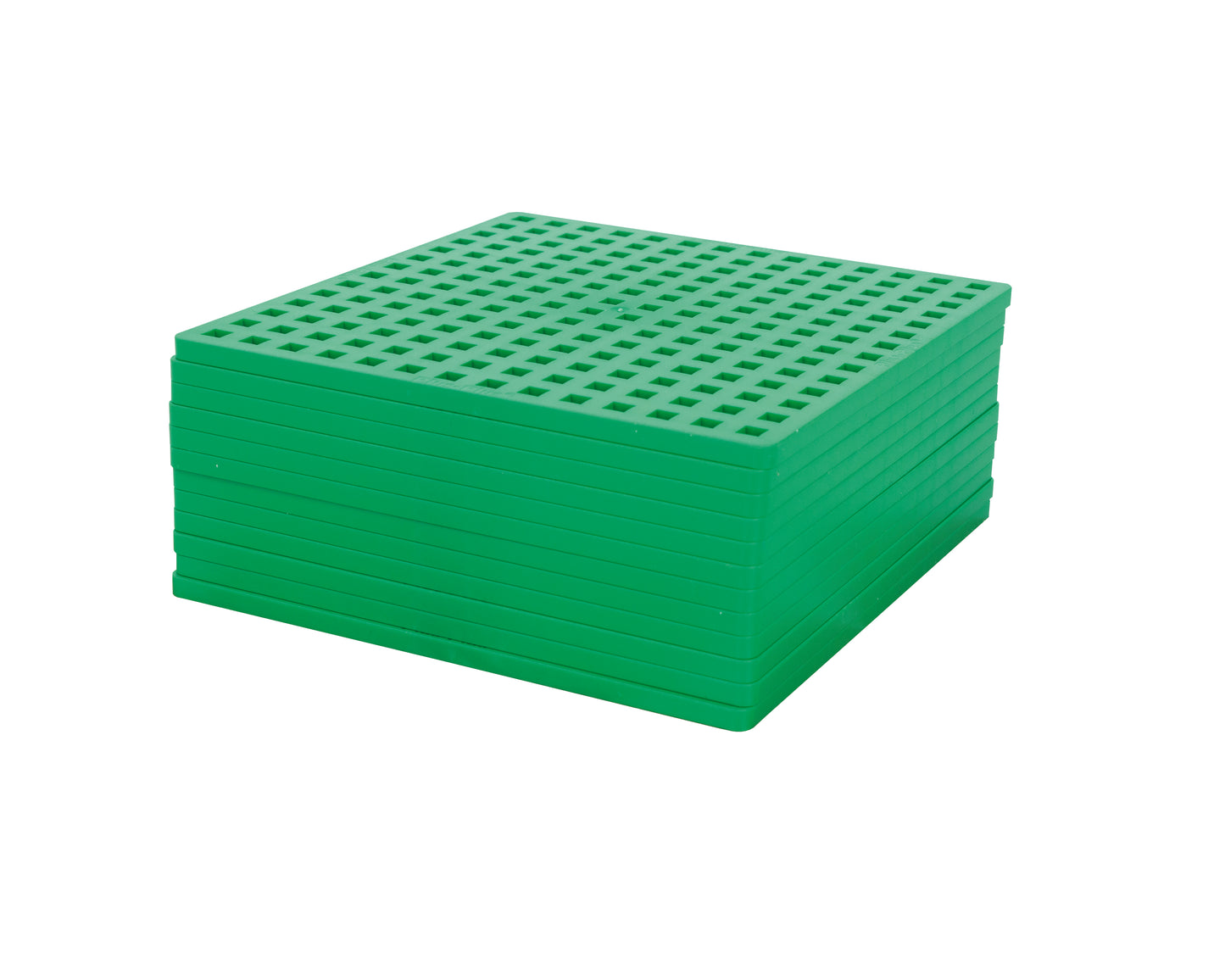 Plus-Plus 3600 Color Mix met 12 groene bouwplaten